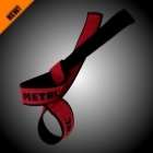METAL BLACK N'RED LIFTING STRAPS (sangles de tirage)