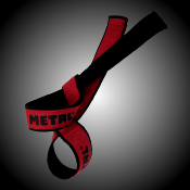 METAL BLACK N'RED LIFTING STRAPS (sangles de tirage)