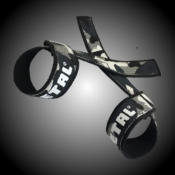 METAL BLACK N'GREY CAMO LIFTING STRAPS (sangles de tirage)
